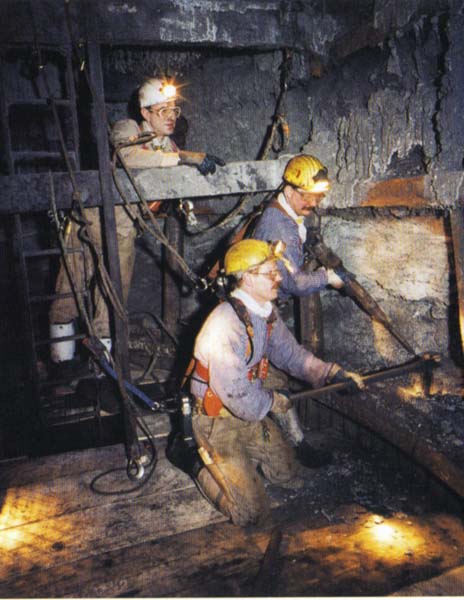 Ansetzen ZV4-Sohle im Blindschacht